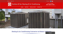 Desktop Screenshot of dunhamsonsacandheating.com